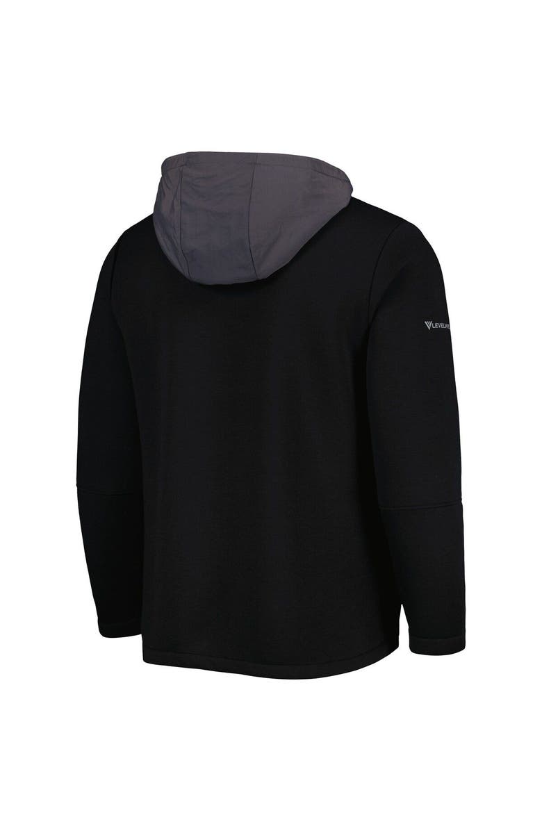 LEVELWEAR Men's Levelwear Black San Francisco Giants Ruckus Quarter-Zip Hoodie, Alternate, color, Black