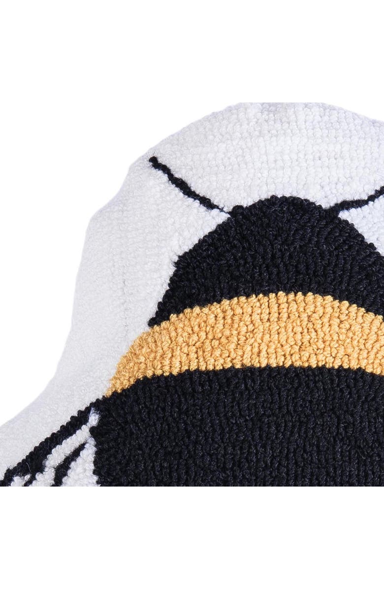 C&F Home Bumble Bee Hooked Shaped Accent Throw Pillow 18" x 20", Alternate, color, Yellow