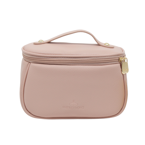 Dublin Cosmetic Bag - Faux Pebbled Leather Cosmetic Case