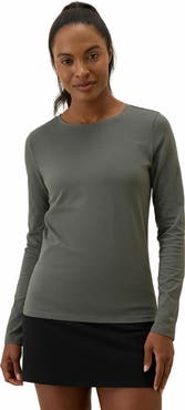 Pact Luxe Stretch Jersey Slim Long Sleeve Tee