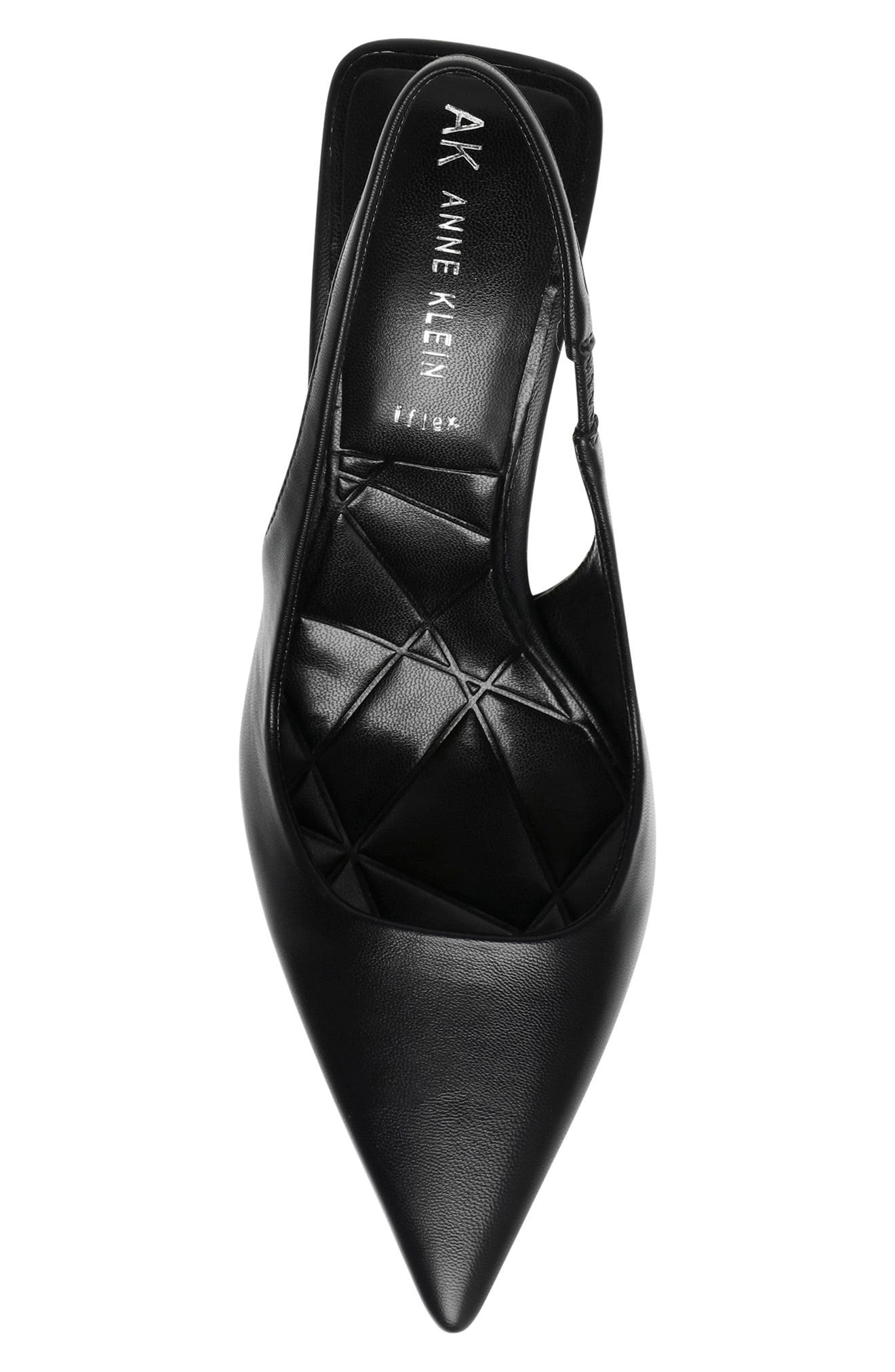 Anne Klein Indianna Slingback Pump, Alternate, color, Black Fabric