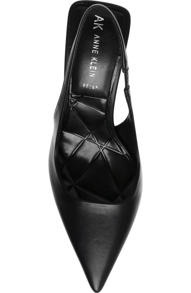 Anne Klein Indianna Slingback Pump, Alternate, color, Black Fabric