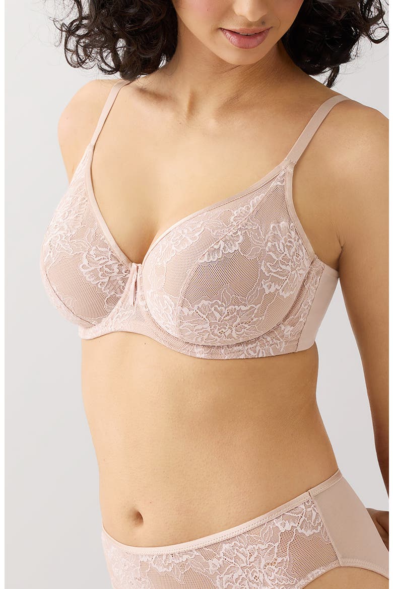 Full Bloom Underwire Bra, Alternate, color, ROSE DUST