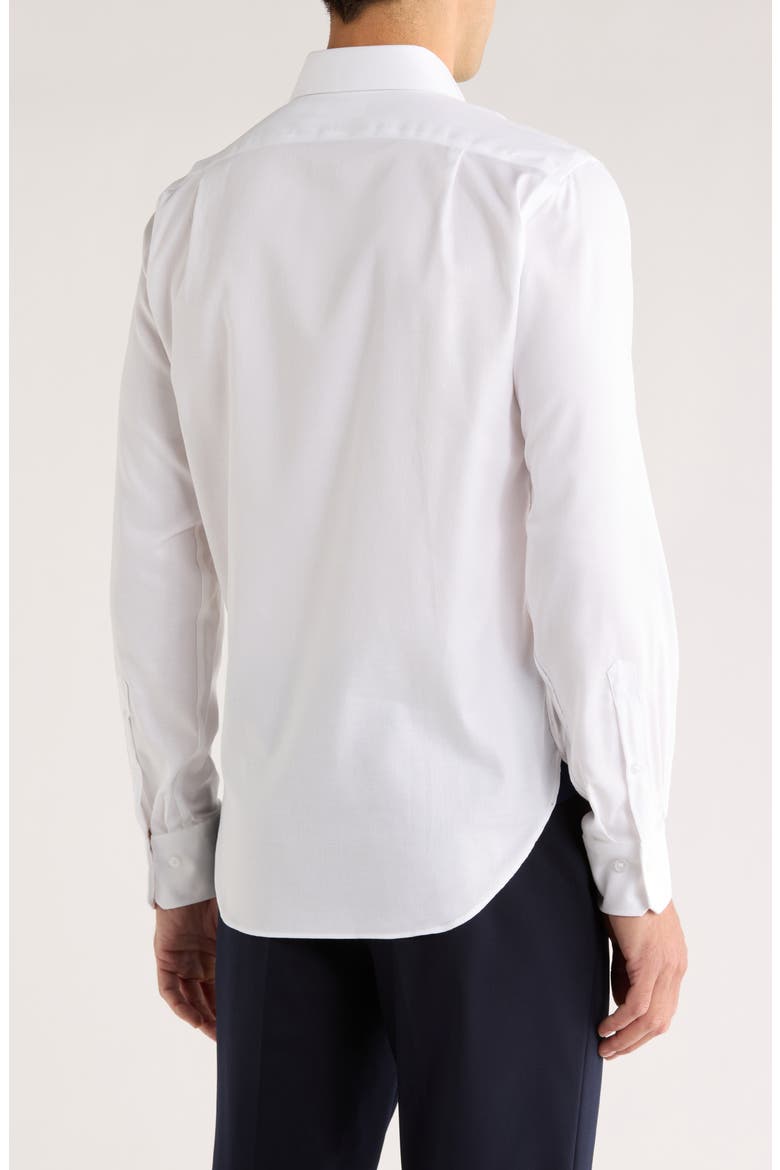 Royal Oxford Trim Fit Dress Shirt, Alternate, color, WHITE
