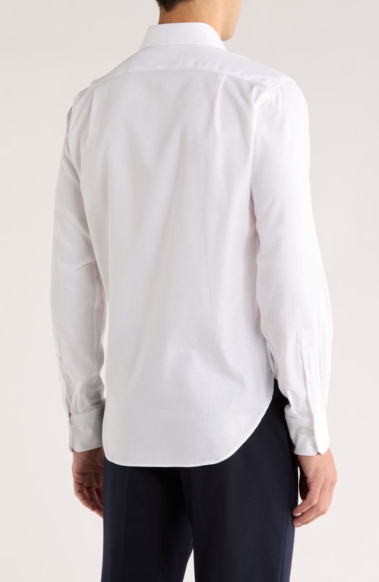 Lorenzo Uomo Royal Oxford Trim Fit Dress Shirt, Alternate, color, White
