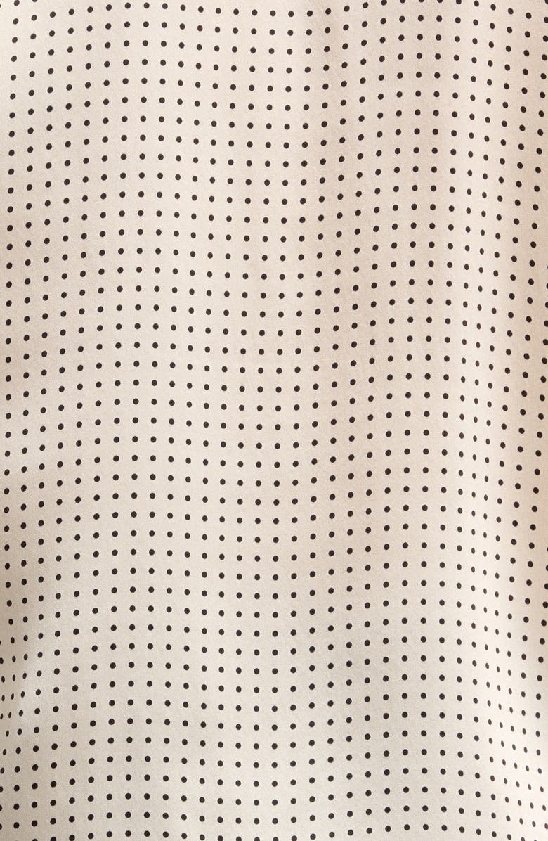 PAIGE Palmer Polka Dot Silk Button-Up Shirt, Alternate, color, 