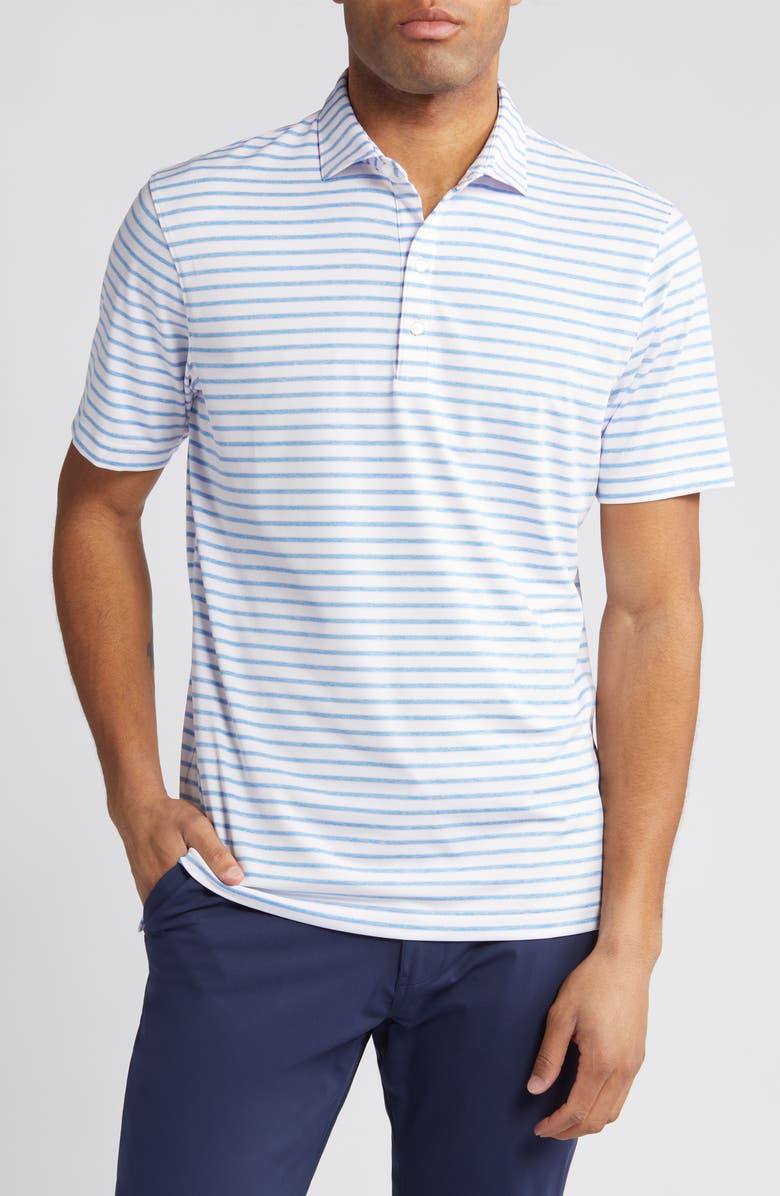 johnnie-O Thorton Stripe Performance Golf Polo, Main, color,