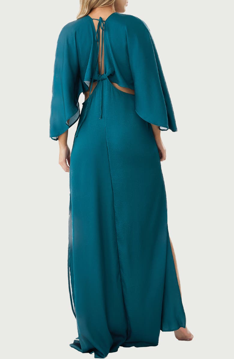BOAMAR Avalon Cutout Cover-Up Maxi Dress, Alternate, color, Green