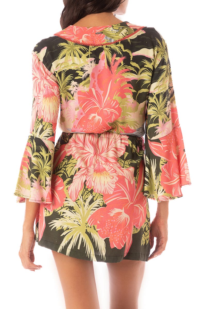 Maaji Enjoyable Drawstring Waist Cover-Up Dress, Alternate, color,