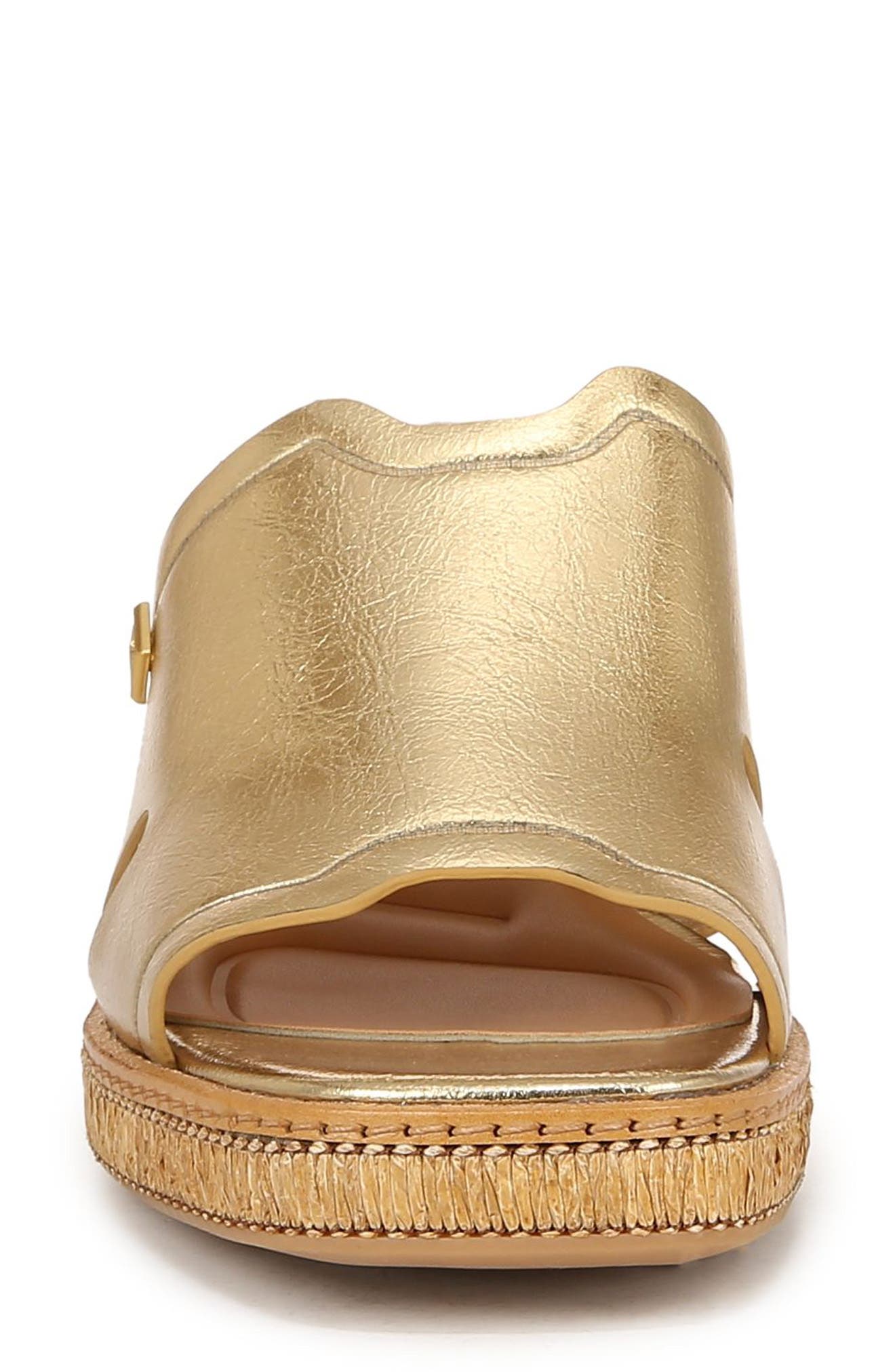 Florence Wedge Slide Sandal, Alternate, color, GOLD