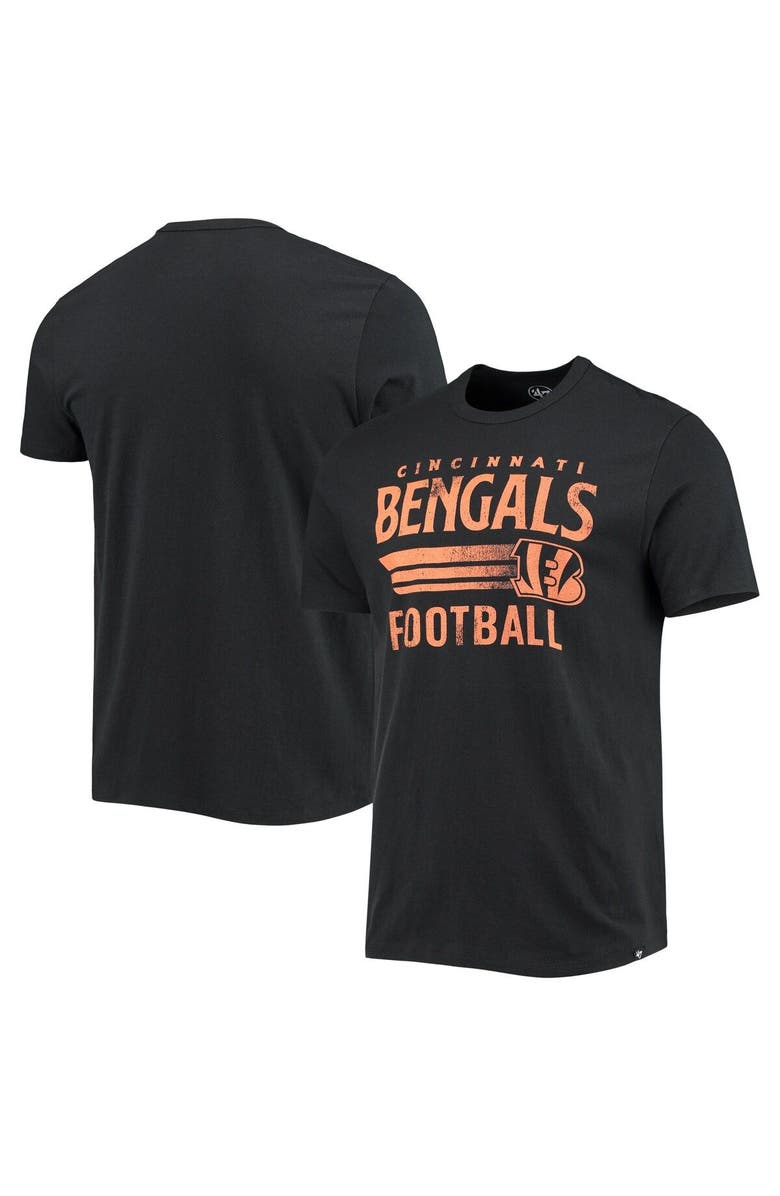 '47 Men's '47 Black Cincinnati Bengals Conrider Franklin T-Shirt, Main, color, Black