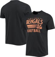 '47 Men's '47 Black Cincinnati Bengals Conrider Franklin T-Shirt