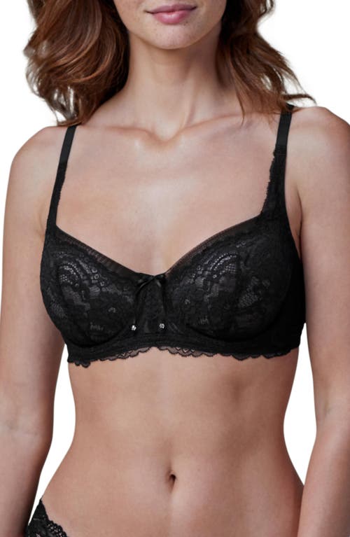 Skarlett Blue Minx Lace Balconette Bra In Black