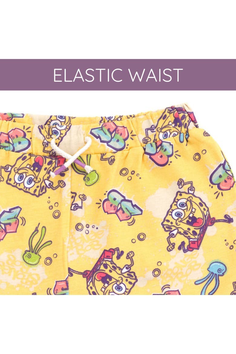 2-Piece Tee and Shorts Set, Alternate, color, SpongeBob Yellow Beige
