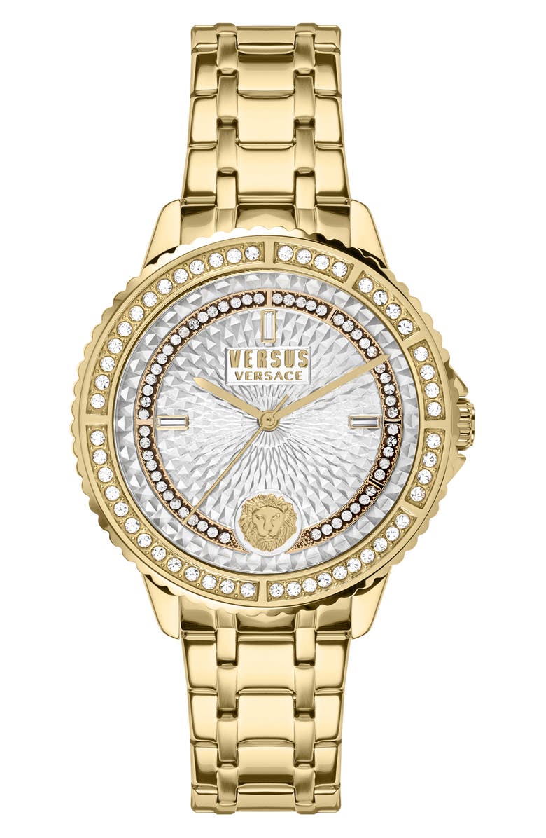 VERSUS Versace Montorgueil Bracelet Watch, 38mm, Main, color, Gold/ White