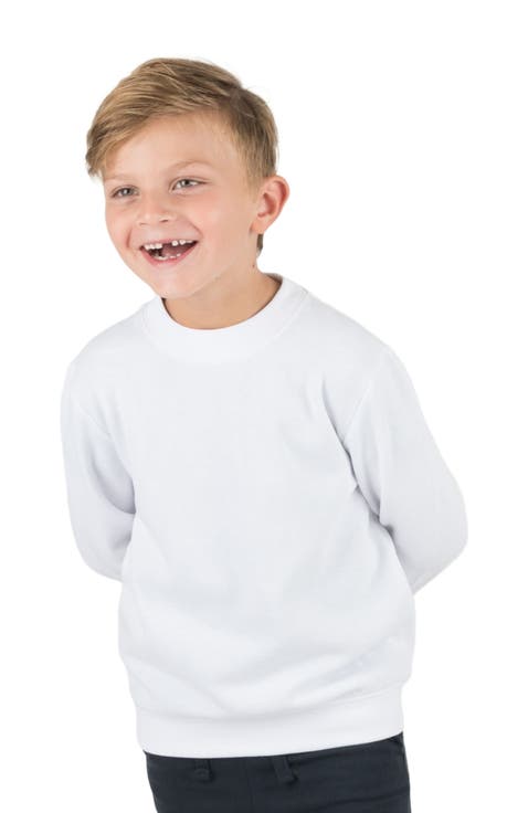 Kids Pullover Sweatshirt, Long Sleeve, Solid Colors