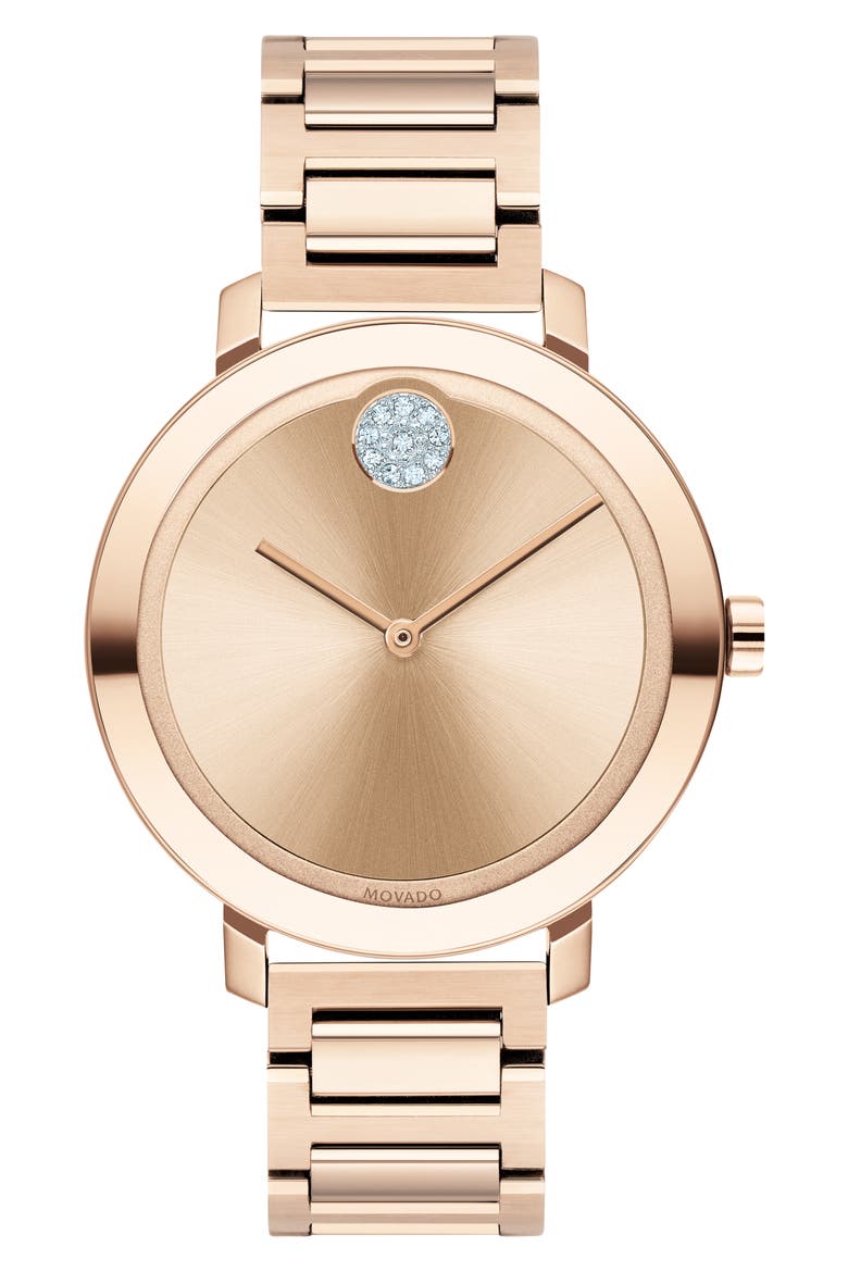 Bold Bracelet Watch, 34mm, Main, color, ROSE GOLD