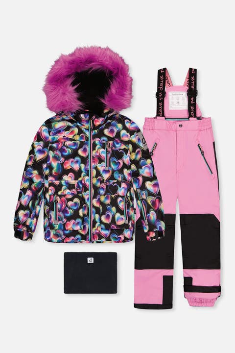 Play Heart Jacket & Reinforced Pants Two Piece Snowsuit