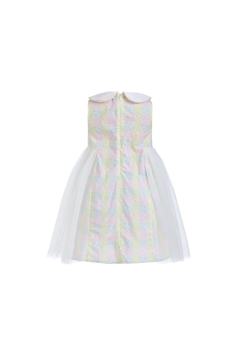 Spring Gingham Tulle Dress, Alternate, color, Yellow