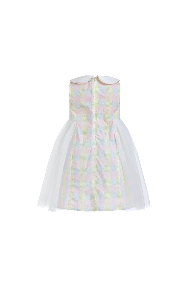 Mimi Tutu Spring Gingham Tulle Dress, Alternate, color, Yellow