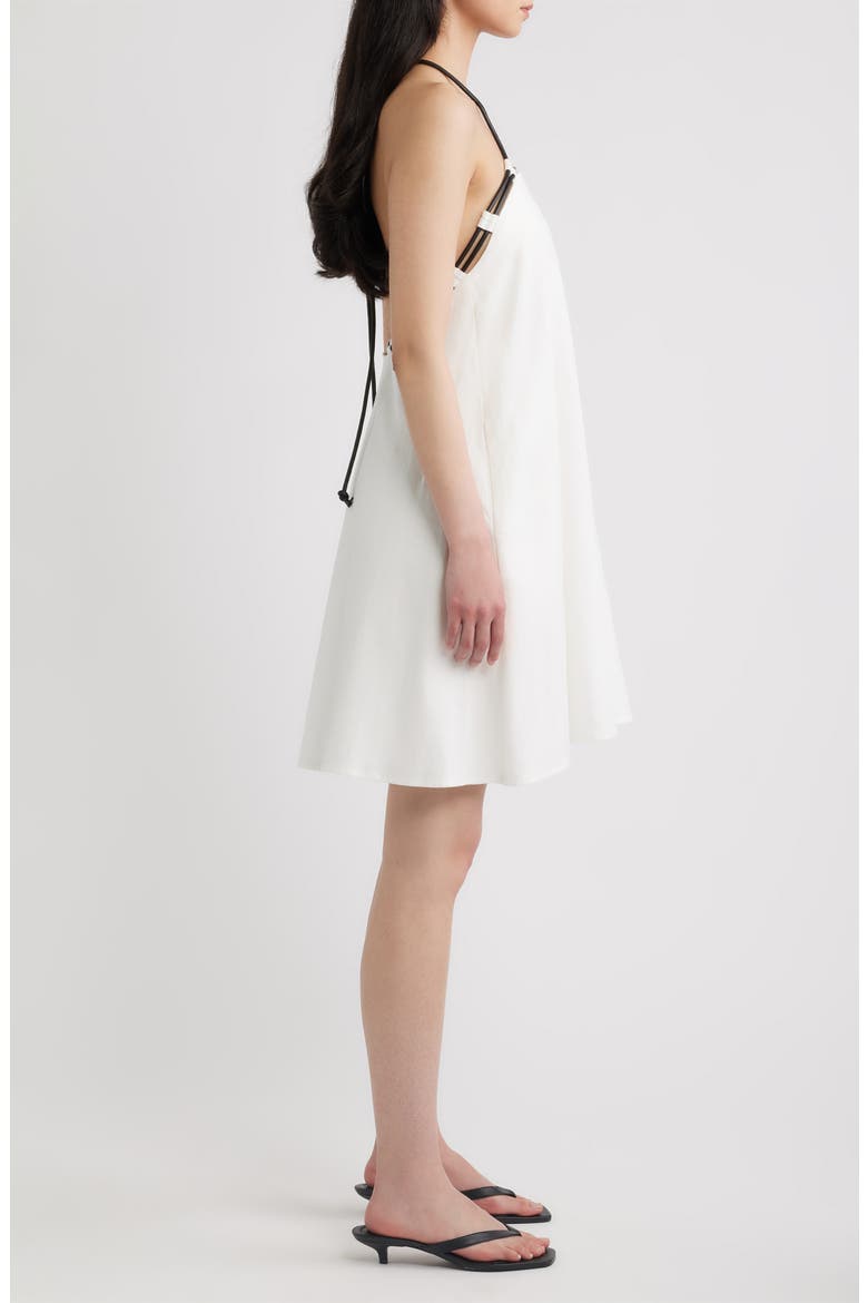 Phoenix Halter Minidress, Alternate, color, OFF WHITE
