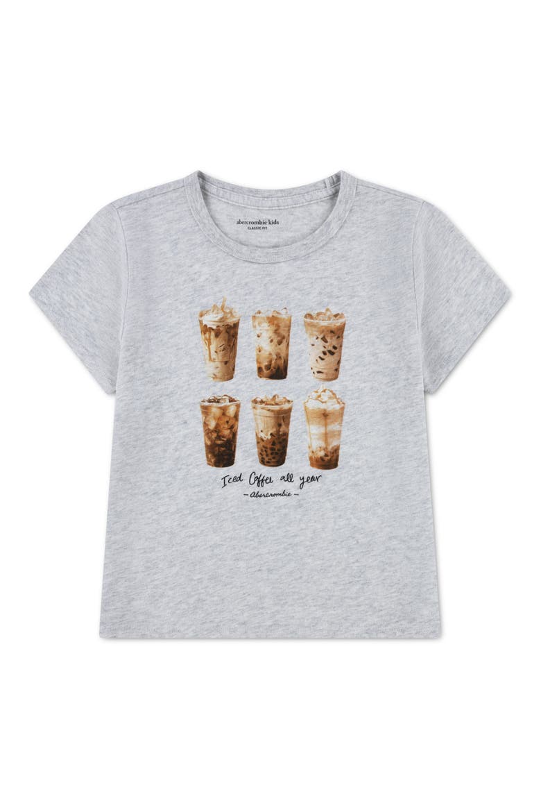 Kids' Graphic Cotton Blend T-Shirt, Main, color, LIGHT GREY HEATHER