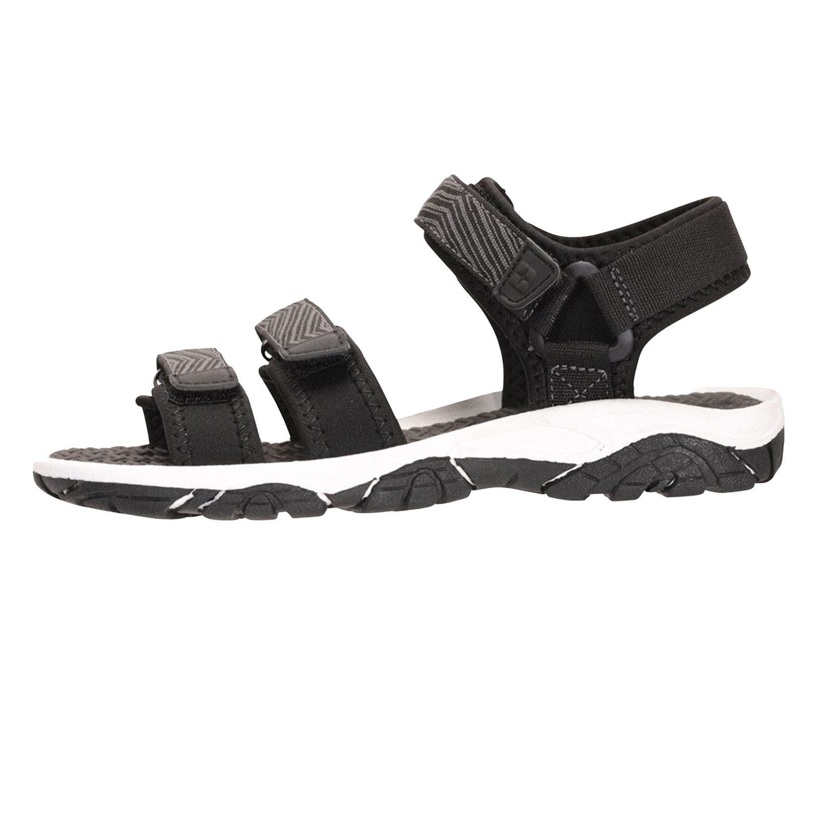 Childrens/Kids 3 Touch Fastening Strap Sandals, Alternate, color, Black