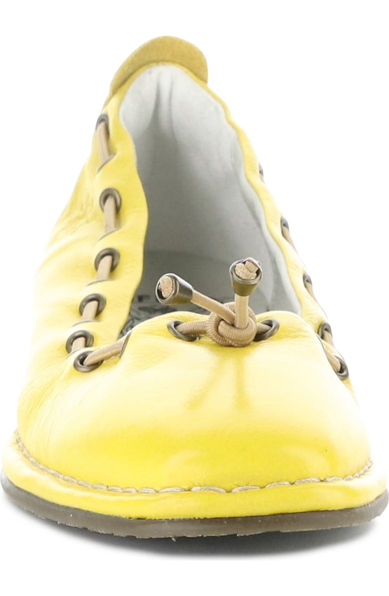 Fly London Bapi Ballet Flat, Alternate, color, 005 Yellow Velvet
