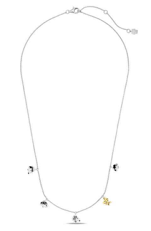 x Peanuts® Snoopy & Woodstock Charm Station Necklace