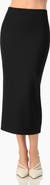 IVONNE Smooth Stretch Knit High-Waist Fitted Midi Skirt
