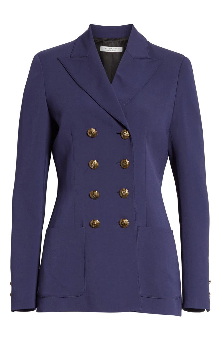 Philosophy Di Lorenzo Serafini Double Breasted Cady Blazer, Alternate, color, 
