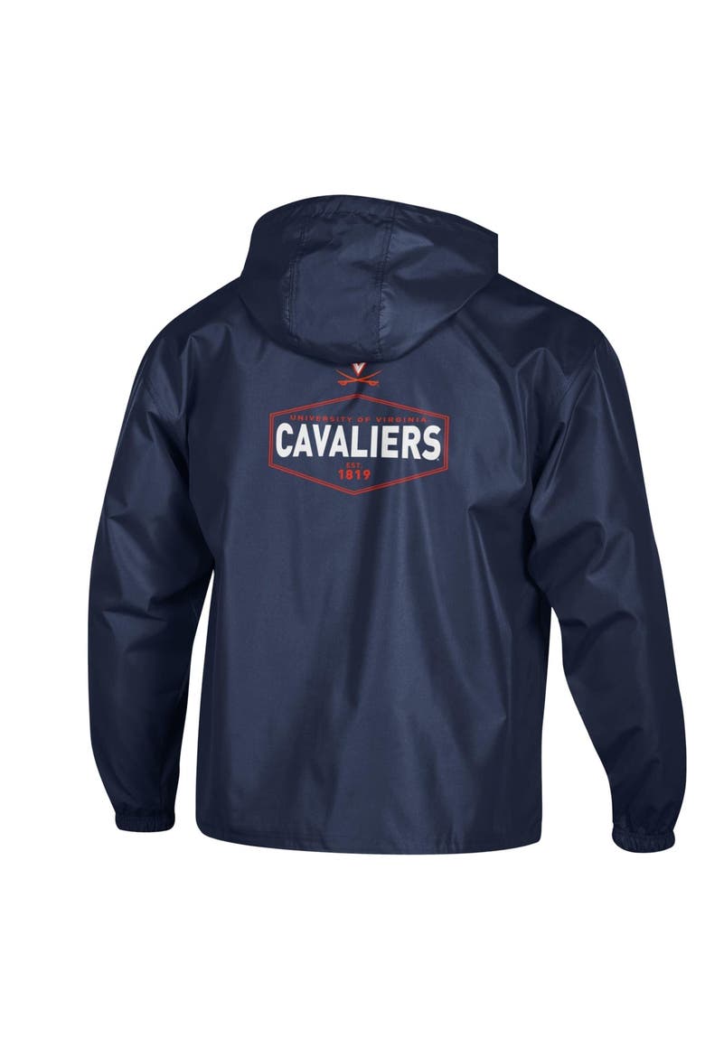 Men's Champion Navy Virginia Cavaliers Delay Packable Half-Zip Jacket, Alternate, color, Navy