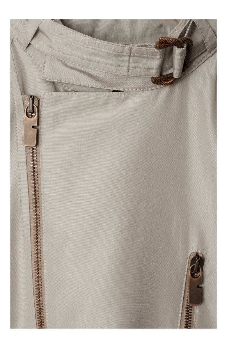 Burberry Silk Harrington Jacket, Alternate, color, Castle