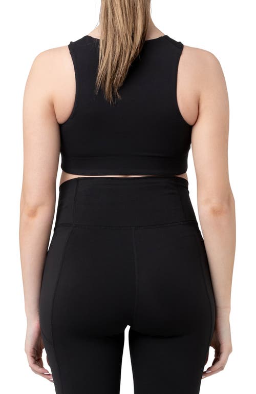 Ripe Maternity Tempo Stretch Nylon Maternity Crop Top In Multi