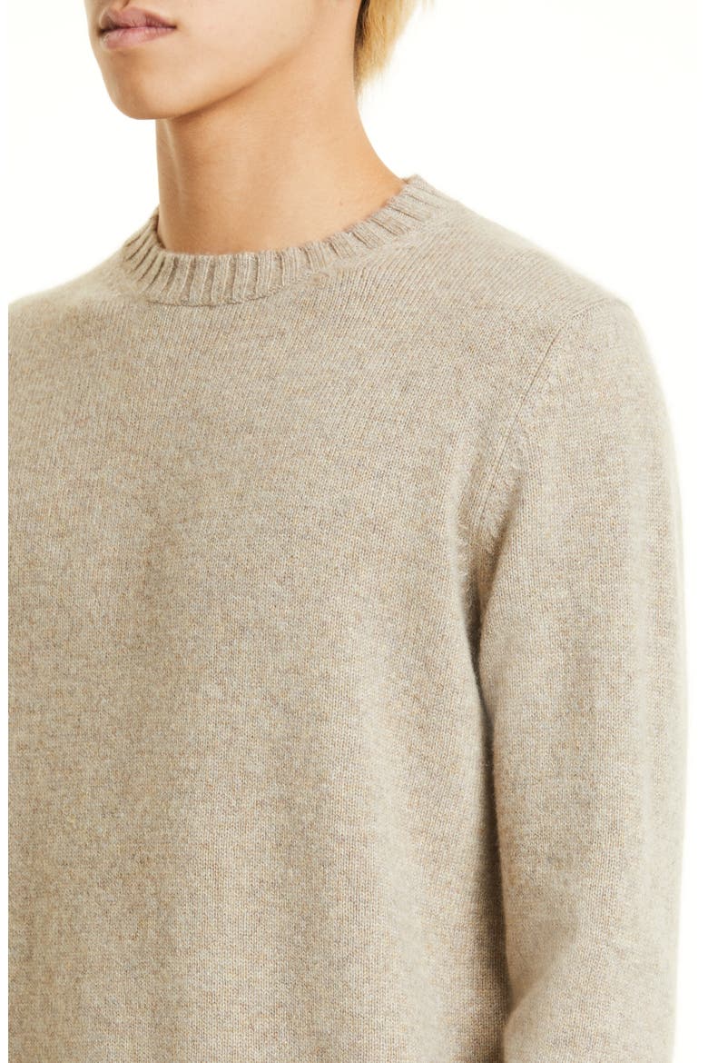 Cashmere Crewneck Sweater, Alternate, color, BEIGE