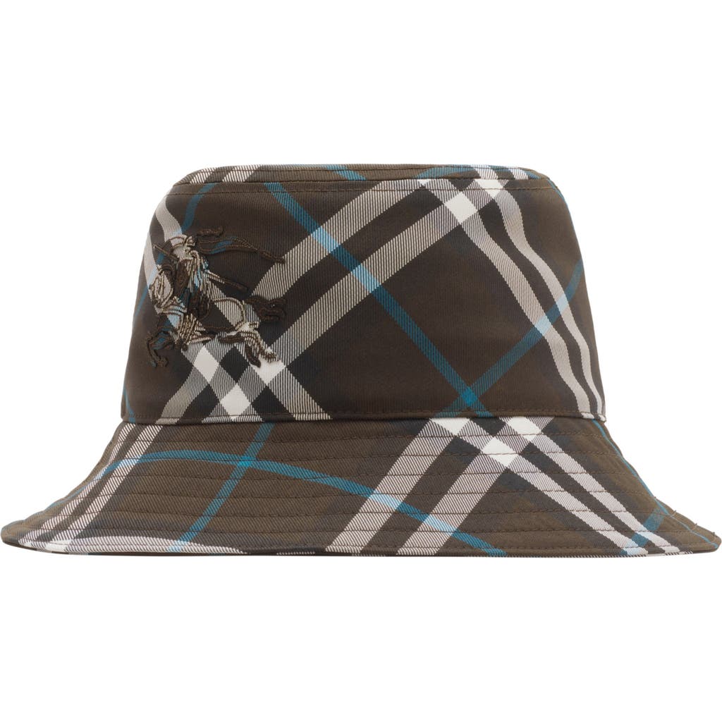 Shop Burberry Check Ekd Bucket Hat In Snug