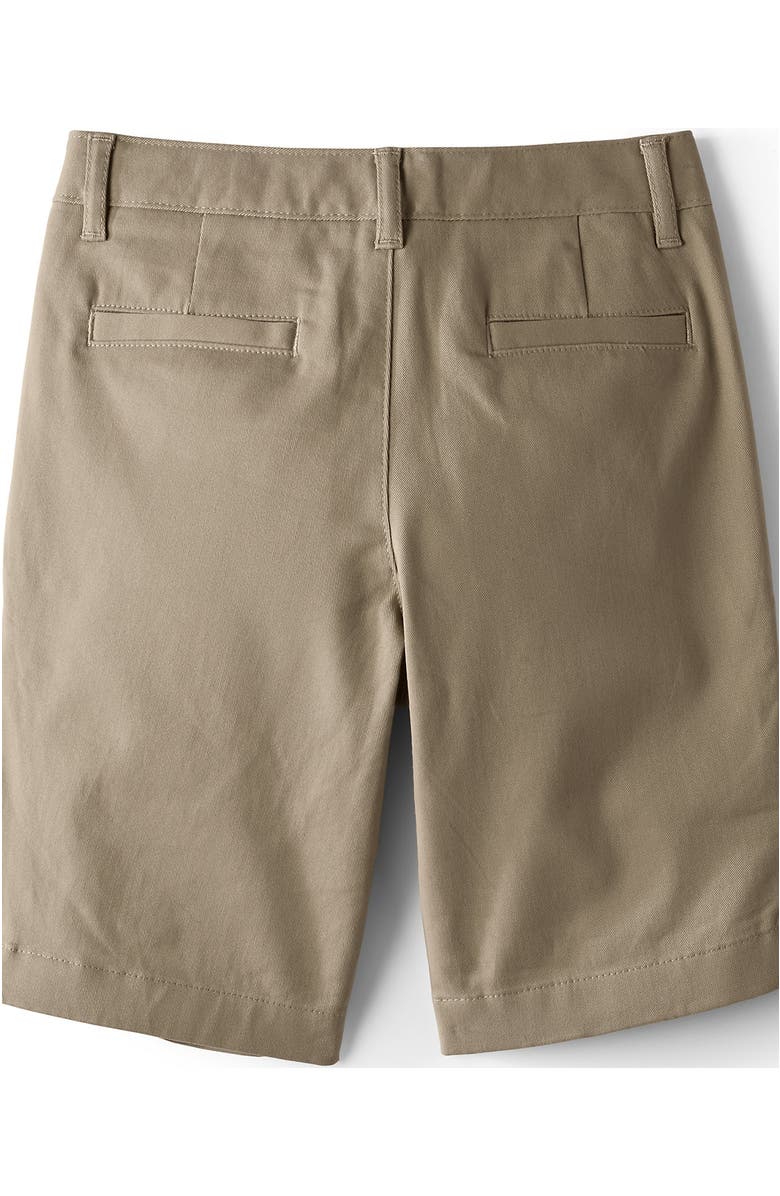 Lands' End School Uniform Girls Stretch Chino Bermuda Shorts, Alternate, color, Khaki