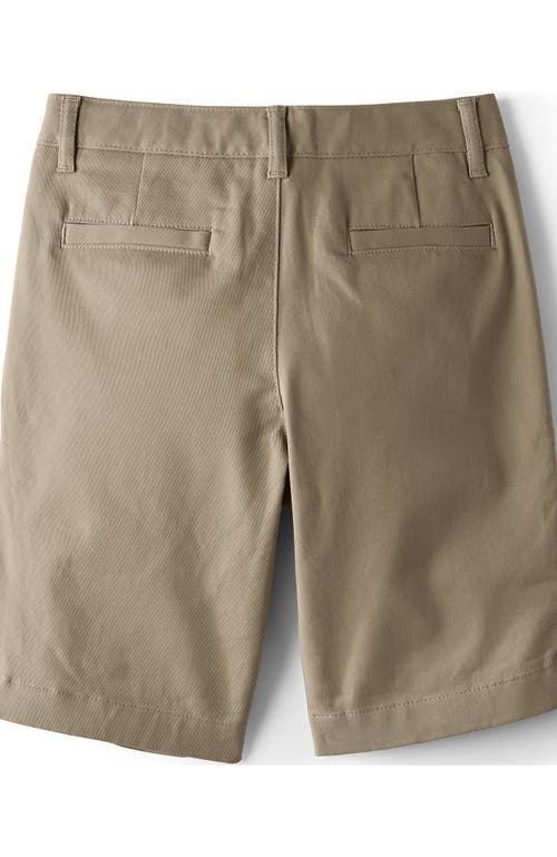 Lands' End School Uniform Girls Stretch Chino Bermuda Shorts In Khaki