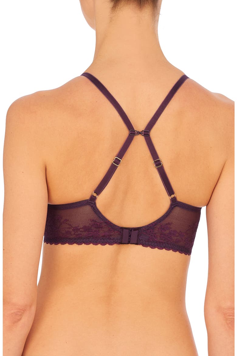 Cherry Blossom Convertible Underwire Bra, Alternate, color, DEEP PLUM