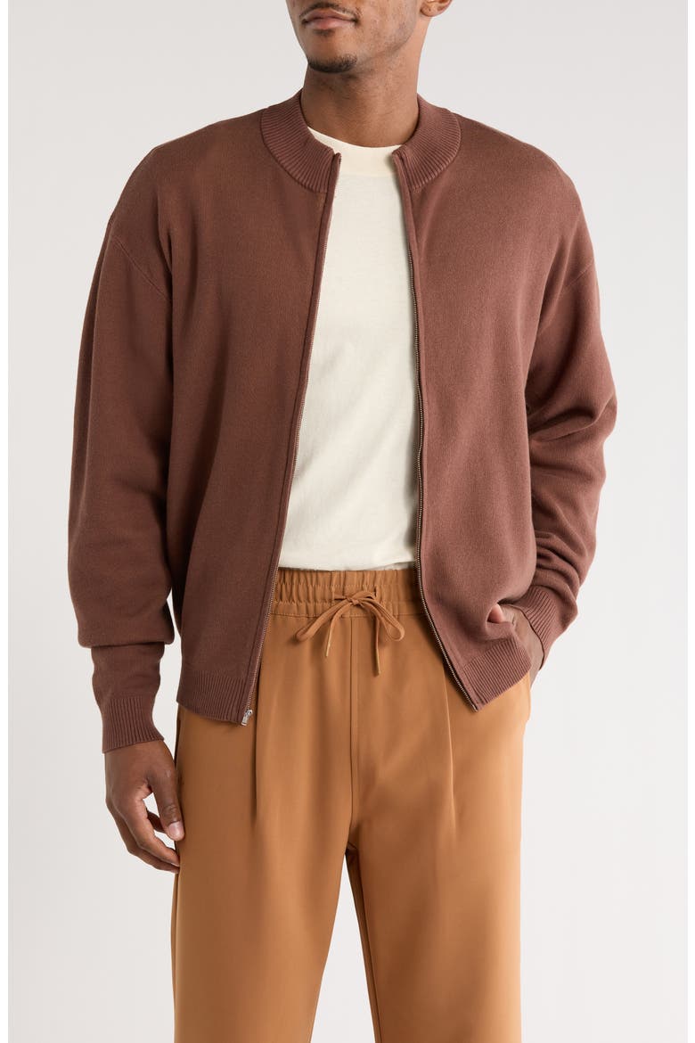 Be Kind Sweater Jacket, Main, color, BROWN