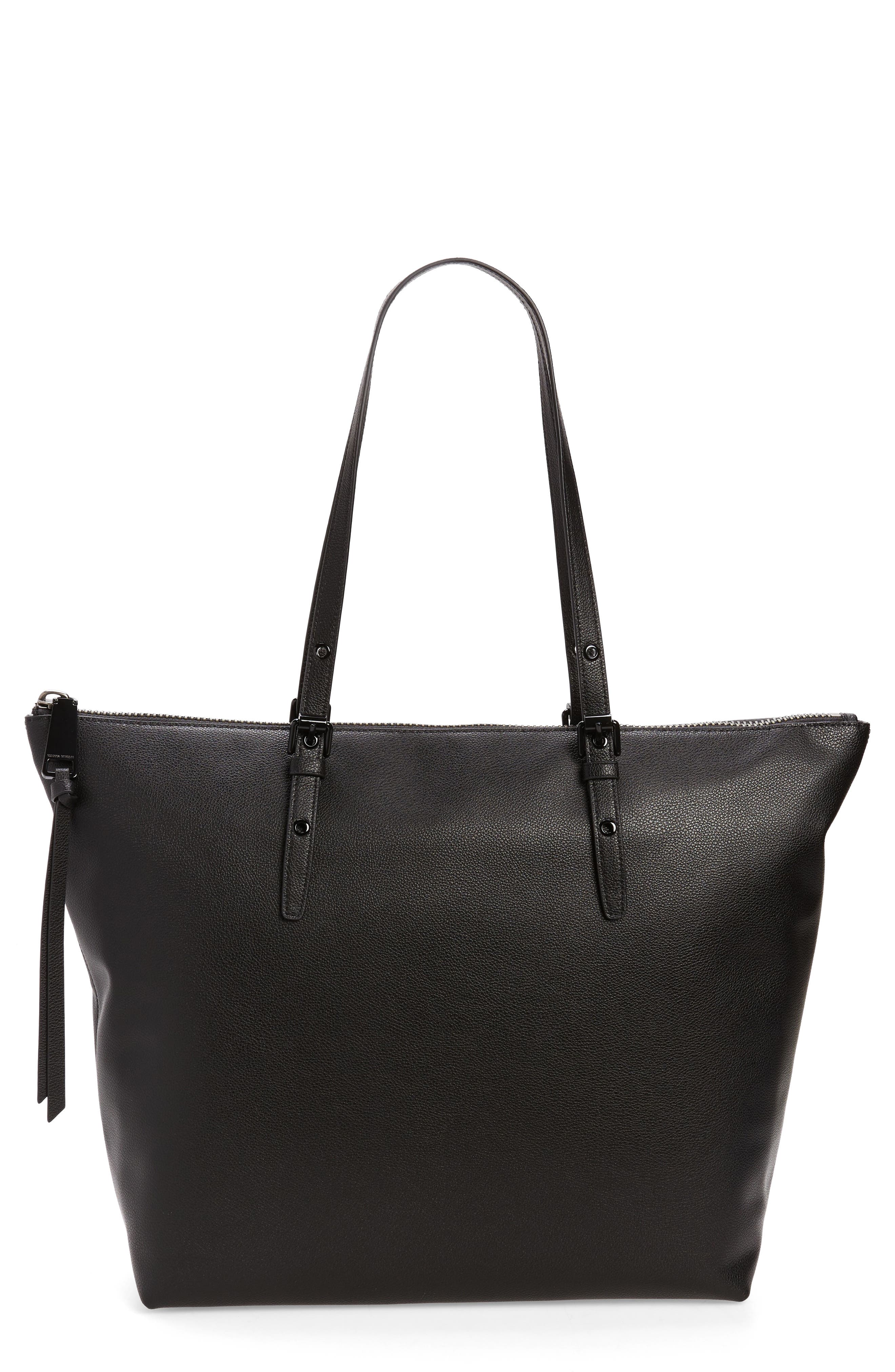 Rebecca Minkoff Chunky Leather Zip Tote, Main, color, 