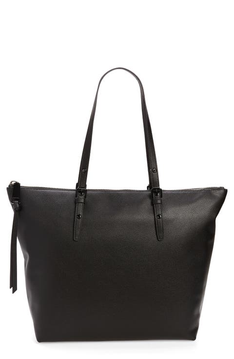 Chunky Leather Zip Tote
