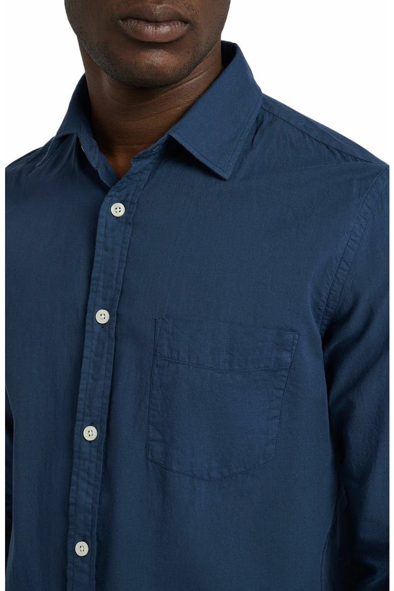 Garment Dye Cotton Voile Shirt, Alternate, color, DEEP NAVY