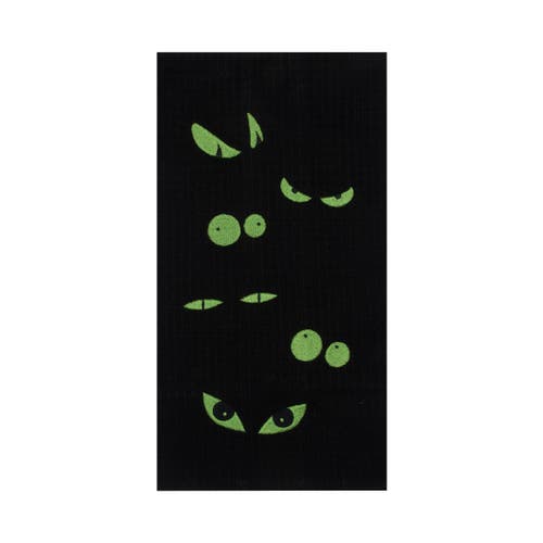 C & F Home C&f Home Big Green Eyes Halloween Kitchen Towel In Black