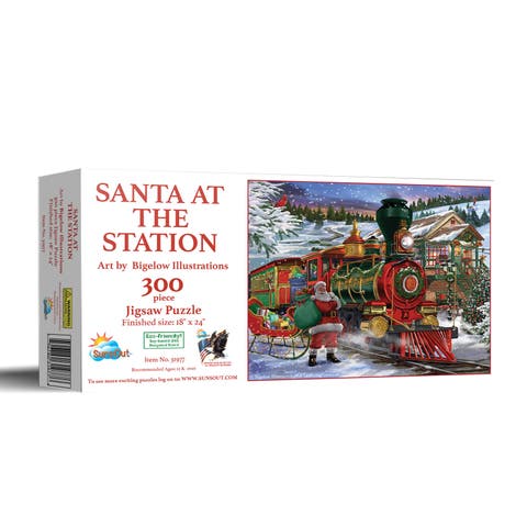Santa at the Station 300 piece Jigsaw Puzzle for Adults