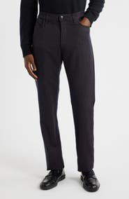 Canali Regular Fit Lightweight Wool Flannel Pants