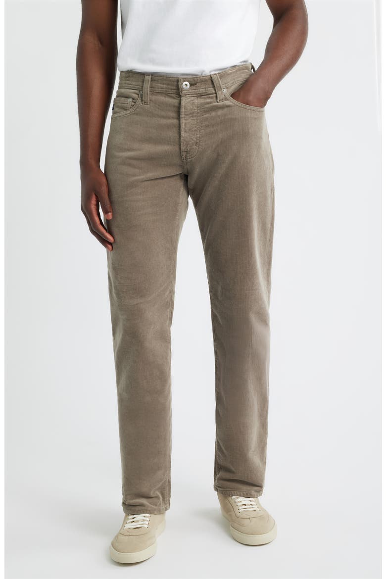 Protégé Corduroy Straight Leg Pants, Main, color, INDUSTRIAL TAUPE