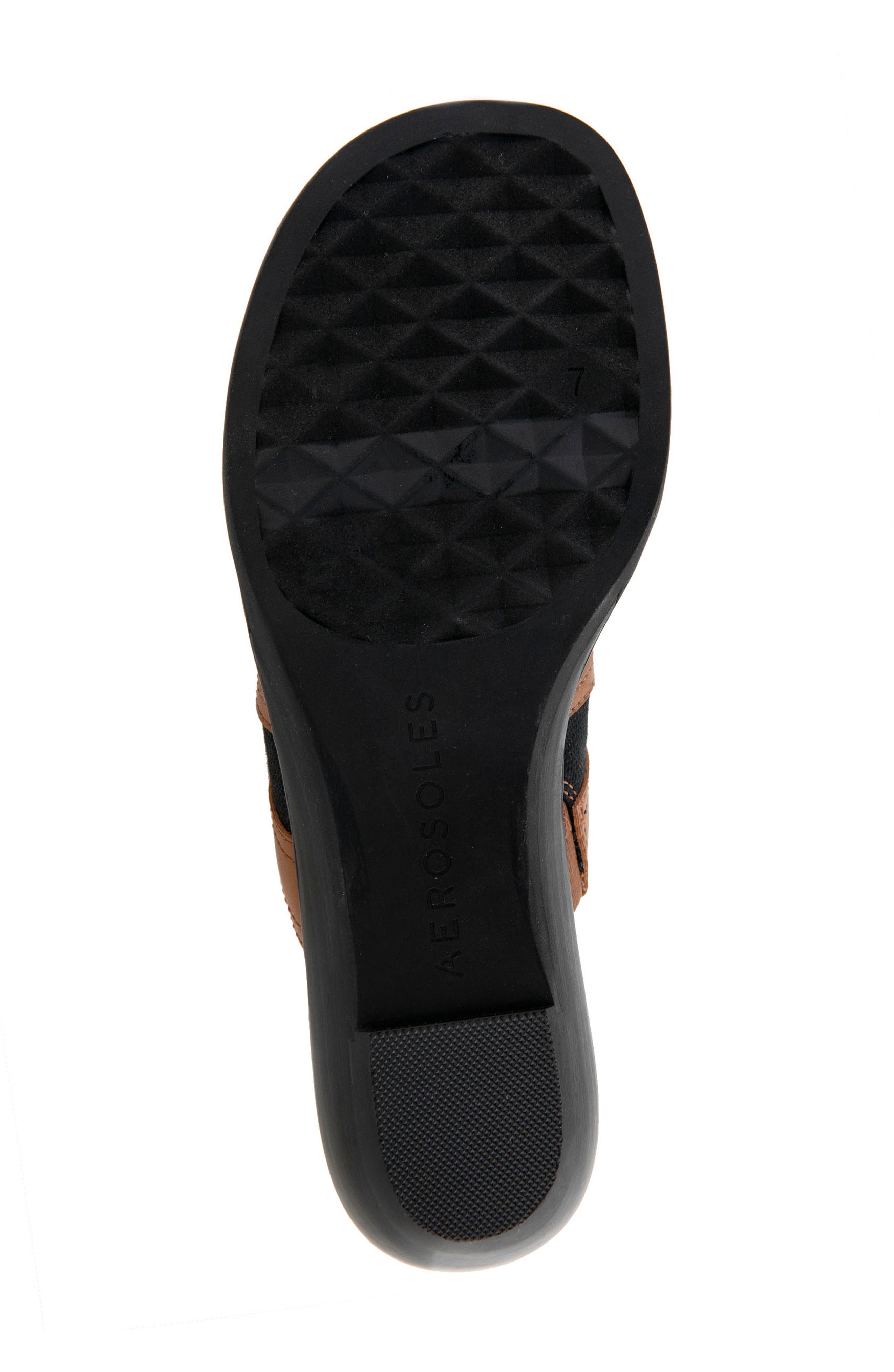 Aerosoles Gesa Thong Sandal, Alternate, color, Black Canvas