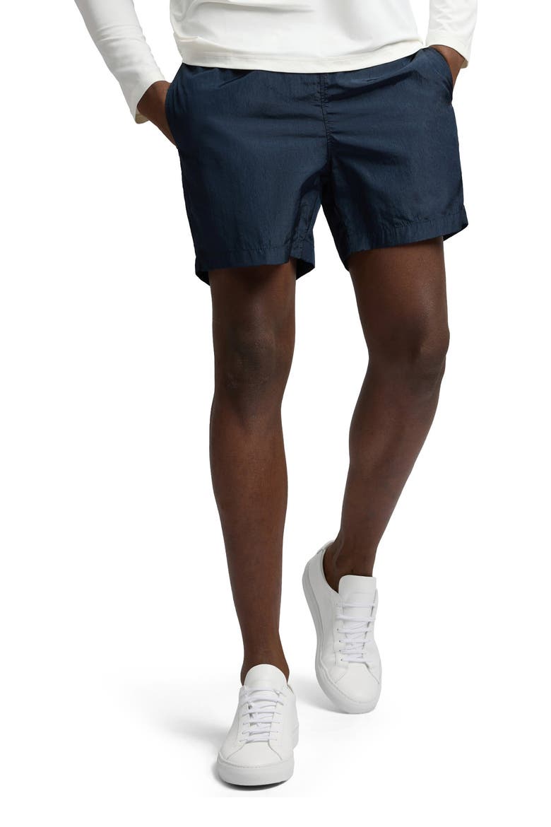 Crinkle 5" Swim Trunk, Alternate, color, Midnight