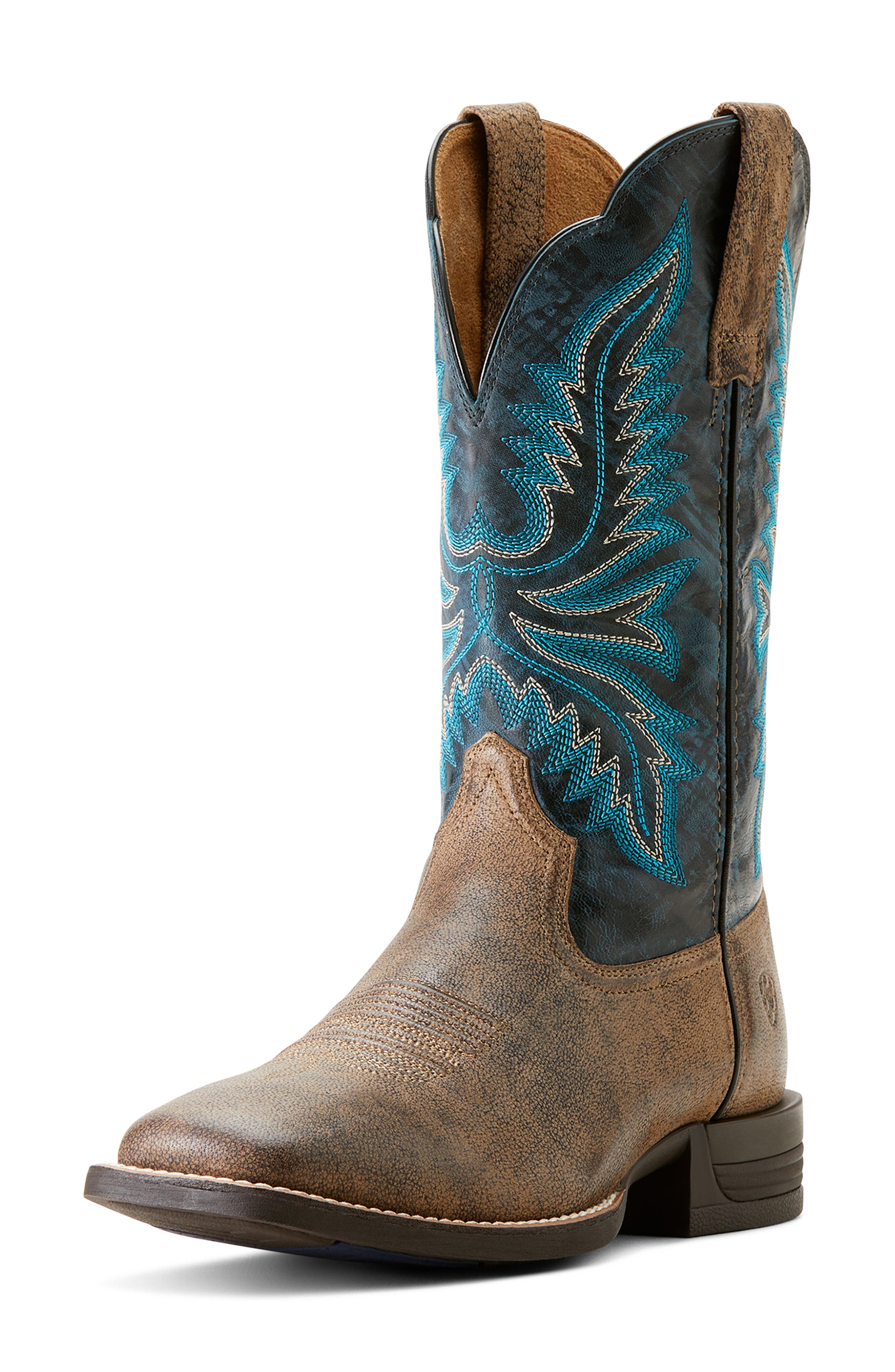 Ariat Brush Creek Western Boot, Alternate, color, Beige/ Khaki